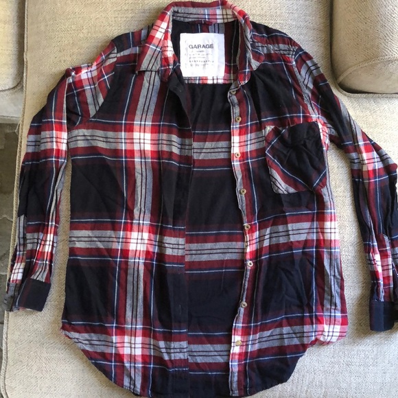 Plaid button up - Picture 2 of 3